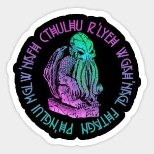 Cthulhu Idol Cosmic Colors Sticker